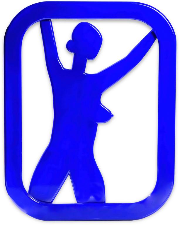 Catalogue raisonné, Claude Gilli, Femme pinceau IKB — 2006