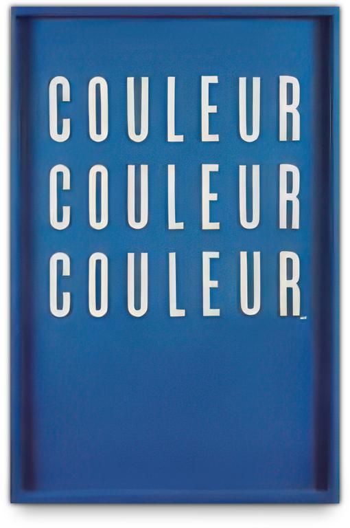 Catalogue raisonné, Claude Gilli, Couleur couleur n°2 — 1966