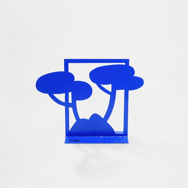 Catalogue raisonné, Claude Gilli, Stèle paysage (bleu) — 1989