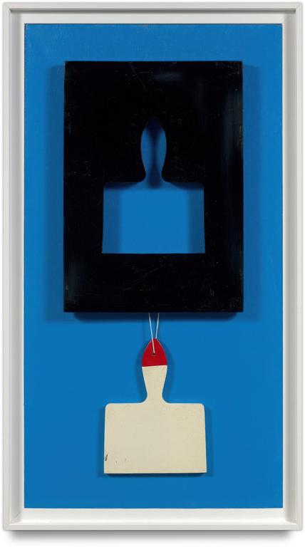 Catalogue raisonné, Claude Gilli, Positif négatif (fond bleu) — 1970