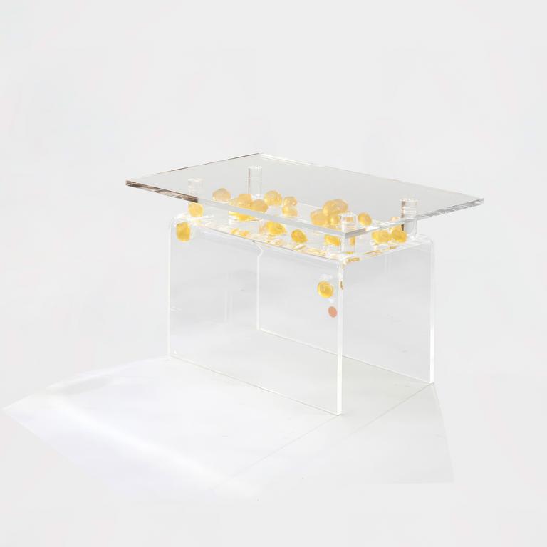 Catalogue raisonné, Claude Gilli, Table basse aux escargots dorés — 