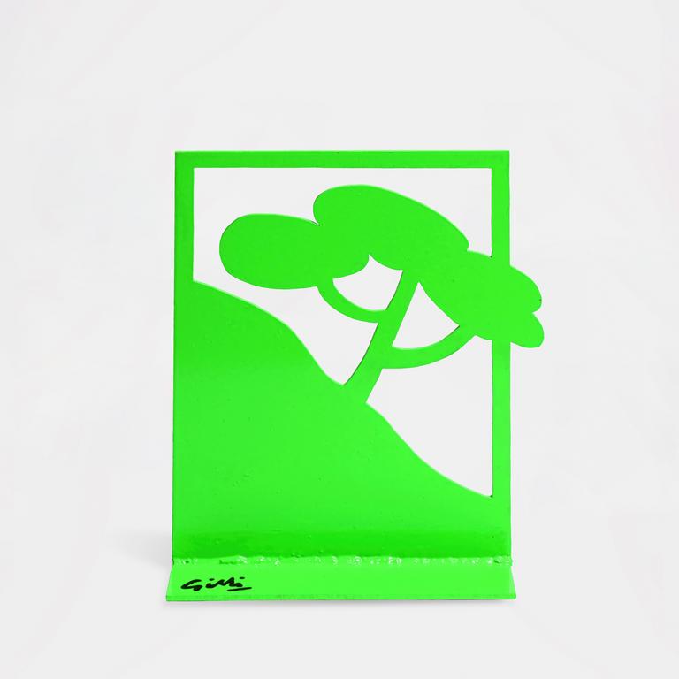 Catalogue raisonné, Claude Gilli, Stèle Paysage (verte) — 1989