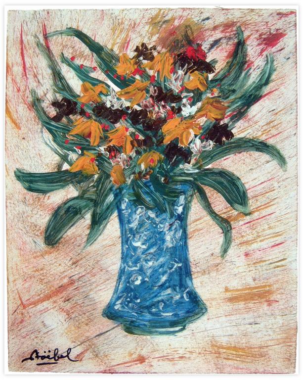 Catalogue raisonné, Edgar Stoëbel, nature morte (fleurs) — 