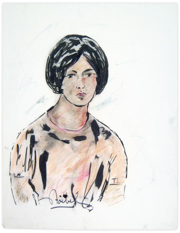 Catalogue raisonné, Edgar Stoëbel, portrait de femme — 