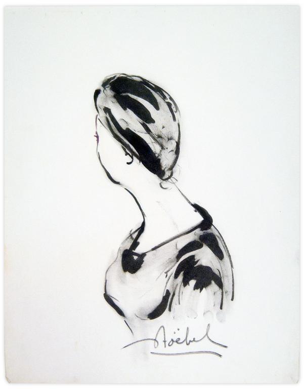 Catalogue raisonné, Edgar Stoëbel, femme en buste de 3/4 — 