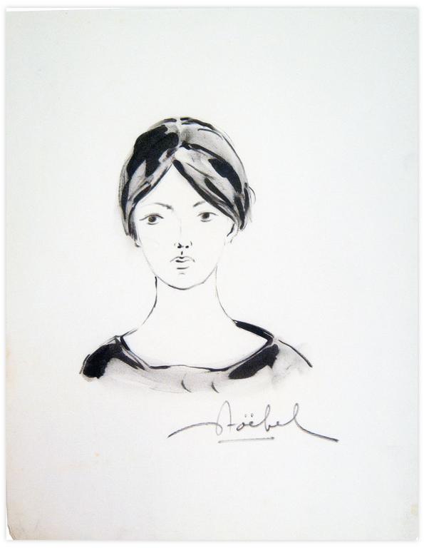 Catalogue raisonné, Edgar Stoëbel, portrait de femme — 