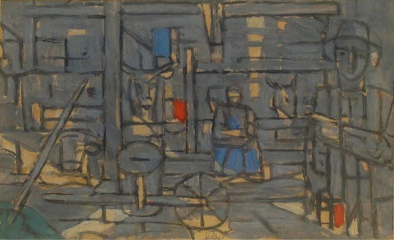 Catalogue raisonné, Hans Seiler, Intérieur de grange, circa 1949