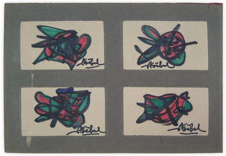 Catalogue raisonné, Edgar Stoëbel, Carnet - Abstract birds