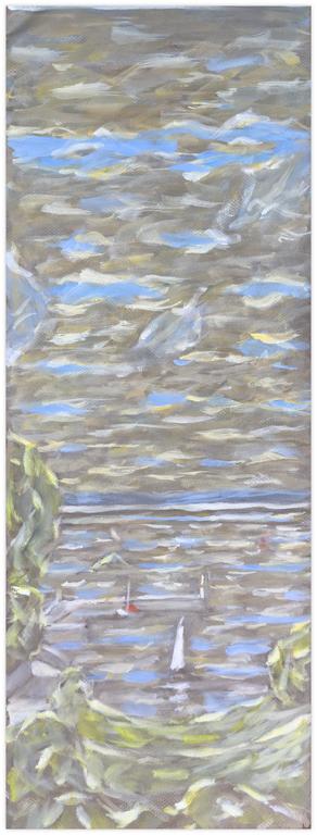Catalogue raisonné, Hans Seiler, Voiles à Tréboul (ciel brun), circa 1985