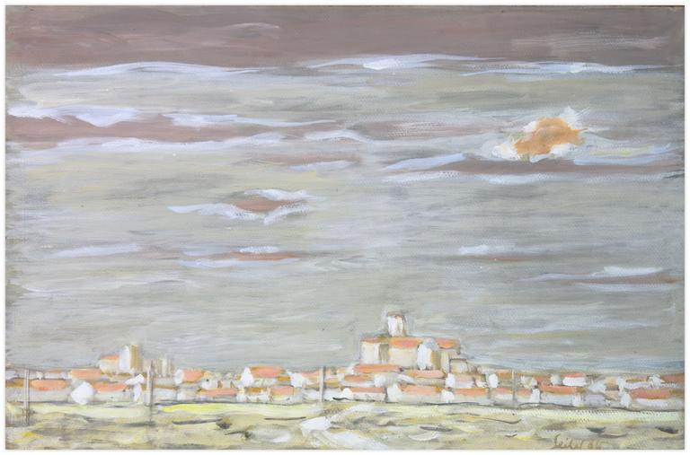Catalogue raisonné, Hans Seiler, Ville d'Espagne (orange), 1985