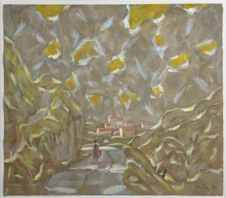 Catalogue raisonné, Hans Seiler, Village de Navarre, 1980