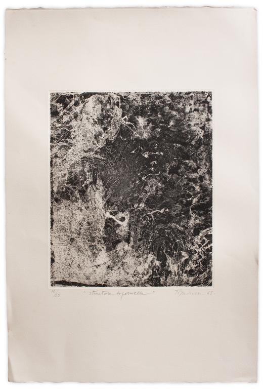 Catalogue raisonné, Henri Baviera, STRUCTURE INFORMELLE — 1965