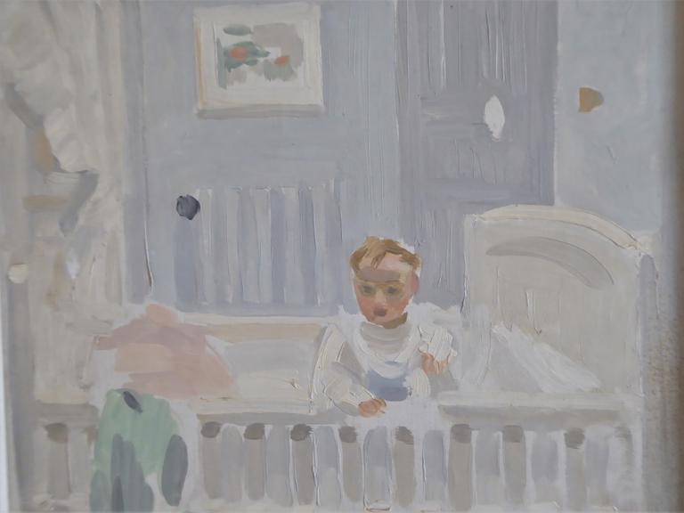 Catalogue raisonné, Hans Seiler, Bébé dans le lit blanc, 1935