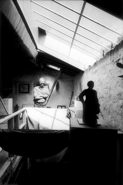 Harold Ambellan in his studio