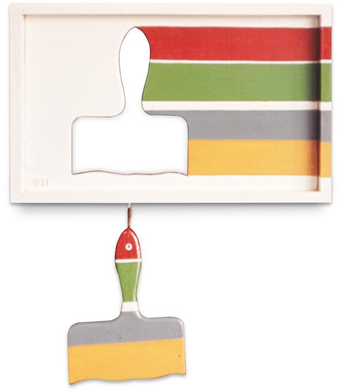 Catalogue raisonné, Claude Gilli, Positif et négatif (jaune-grisvert-rouge) — 1966