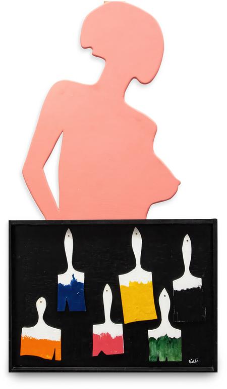 Catalogue raisonné, Claude Gilli, Nu rose aux palettes — 2010