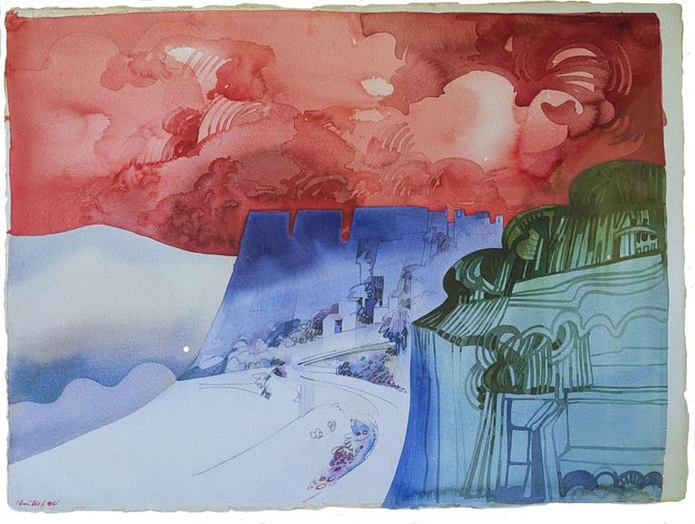 Catalogue raisonné, Adolphe Deville, Route vers Saignon, 1984 *