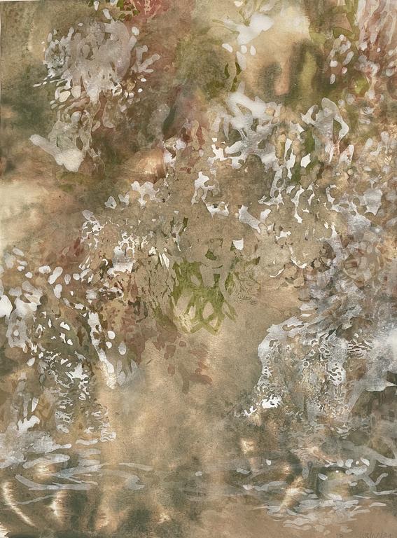 Catalogue raisonné, Daniel Boursin, ocre green drawing gum — 2021