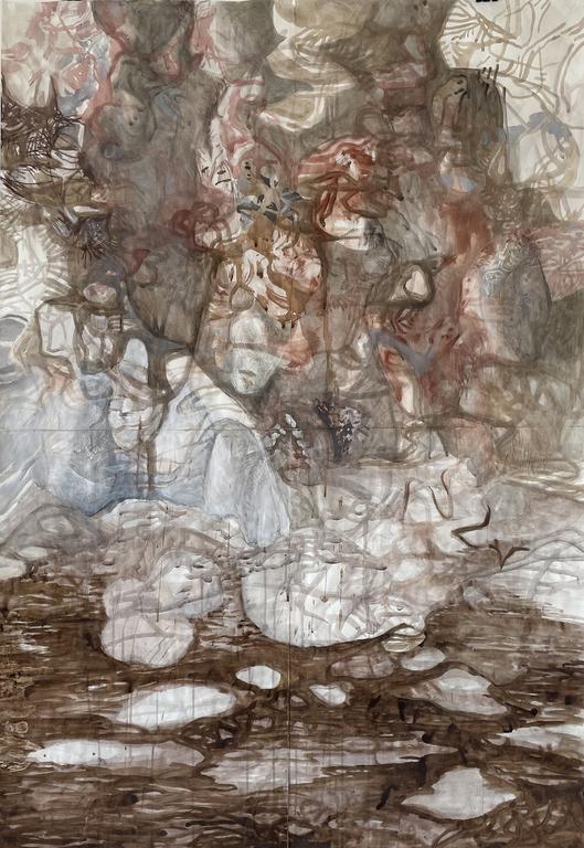 Catalogue raisonné, Daniel Boursin, 4F-red-earth-white-rock — 2016