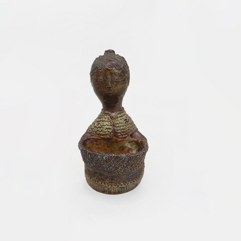 Catalogue raisonné, Jean & Jacqueline Lerat, Femme au paletot tricoté (salière), 1960