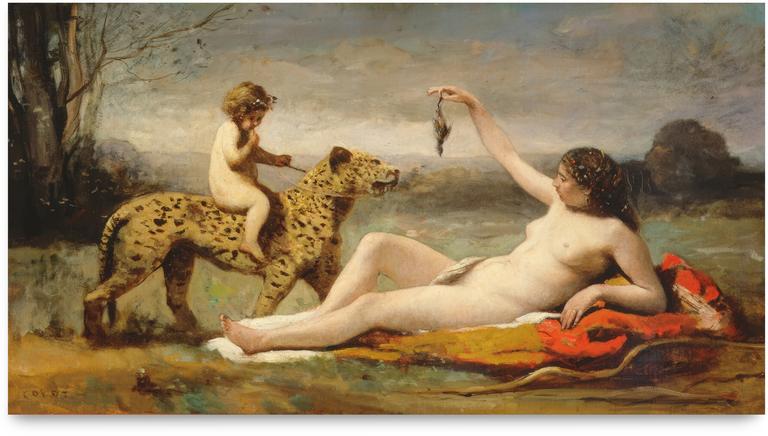 Catalogue raisonné, Camille Corot, Bacchante avec une Panthère — 1860