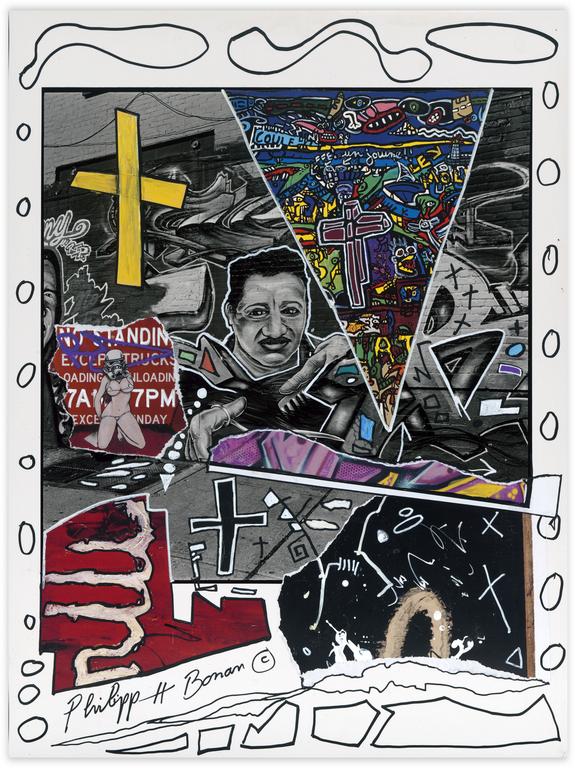 Catalogue raisonné, Philipp Hugues Bonan, Sans titre (croix jaune)