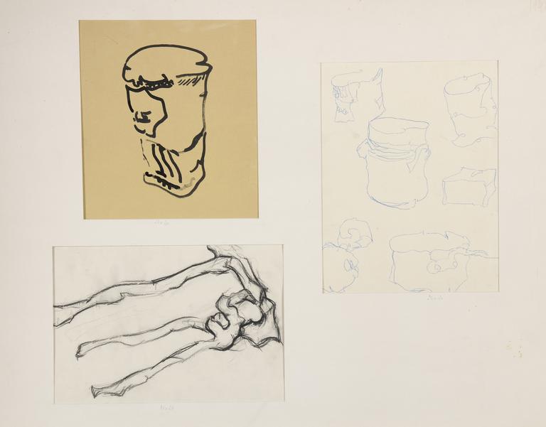 Catalogue raisonné, Jean Legros, Etudes d'objets, circa 1945