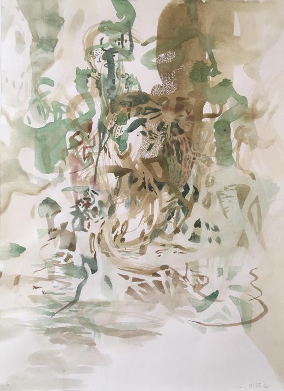 Catalogue raisonné, Daniel Boursin, vert brun lockdown — 2020