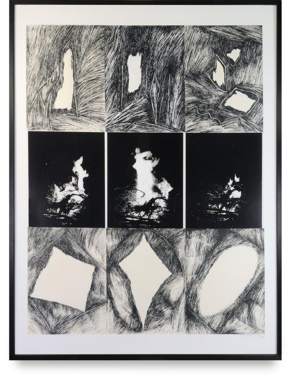 Catalogue raisonné, Bernadette Delrieu, Feux n°03 - 1992