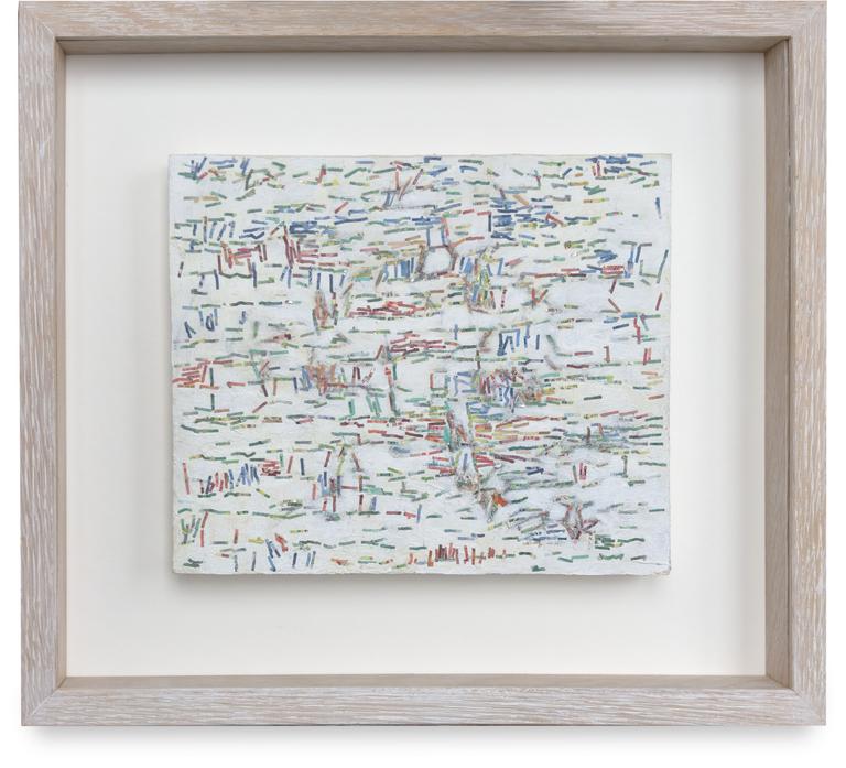 Catalogue raisonné, Bernadette Delrieu, Argent, poussières de couleur - 2003