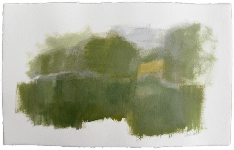 Catalogue raisonné, Bernadette Delrieu, Lac près de Thou (Cher) - 1996