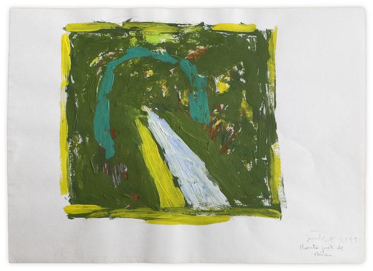 Catalogue raisonné, Bernadette Delrieu, Route près de Dinan, 1993