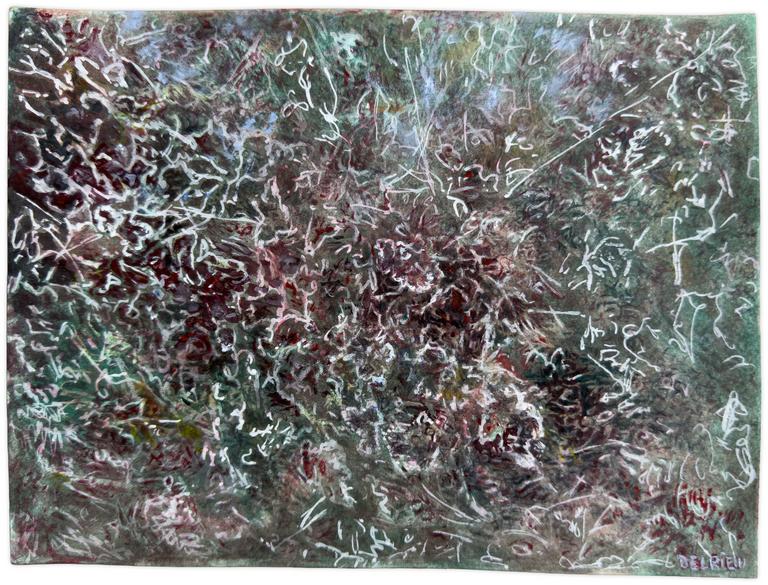 Catalogue raisonné, Bernadette Delrieu, Sol feuilles neige - 2020