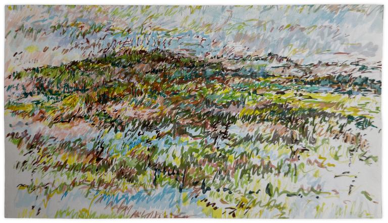 Catalogue raisonné, Bernadette Delrieu, Vue sur le Morvan - 1994