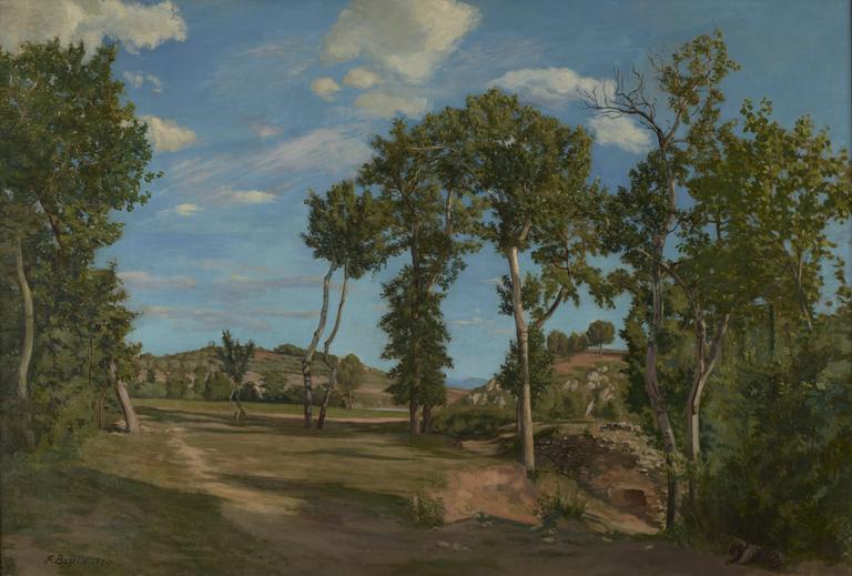 Catalogue raisonné, Frédéric Bazille, Paysage au bord du Lez — 1870
