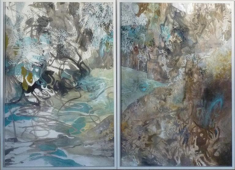 Catalogue raisonné, Daniel Boursin, 2F-dypt bleu ocre — 2009