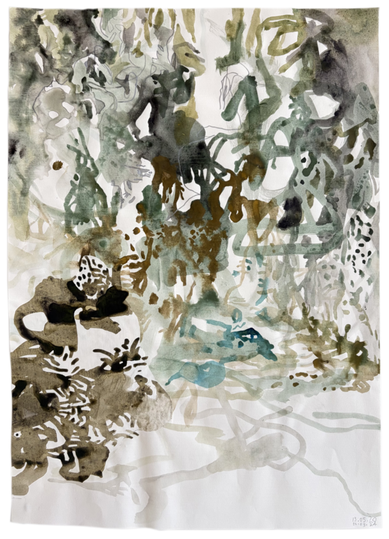 Catalogue raisonné, Daniel Boursin, kaki turquoise lockdown — 2024