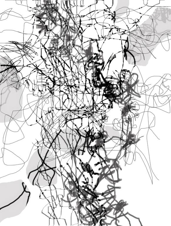 Catalogue raisonné, Daniel Boursin, synaptic drawing — 2005