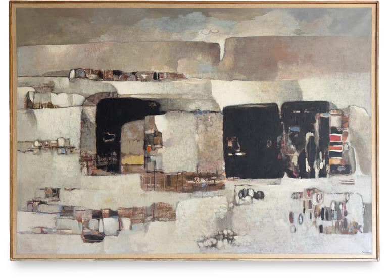 Catalogue raisonné, Abdelkader Guermaz, Pierre d'exil — 1975
