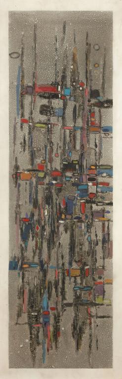 Catalogue raisonné, Abdelkader Guermaz, Thème du feu d'artifice de Debussy — 1965