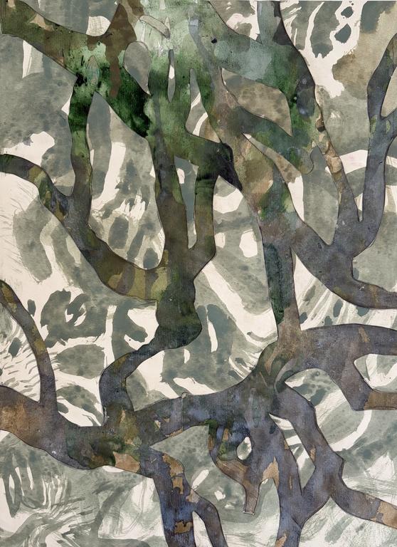 Catalogue raisonné, Daniel Boursin, vert, blanc & gris de Payne — 2024 