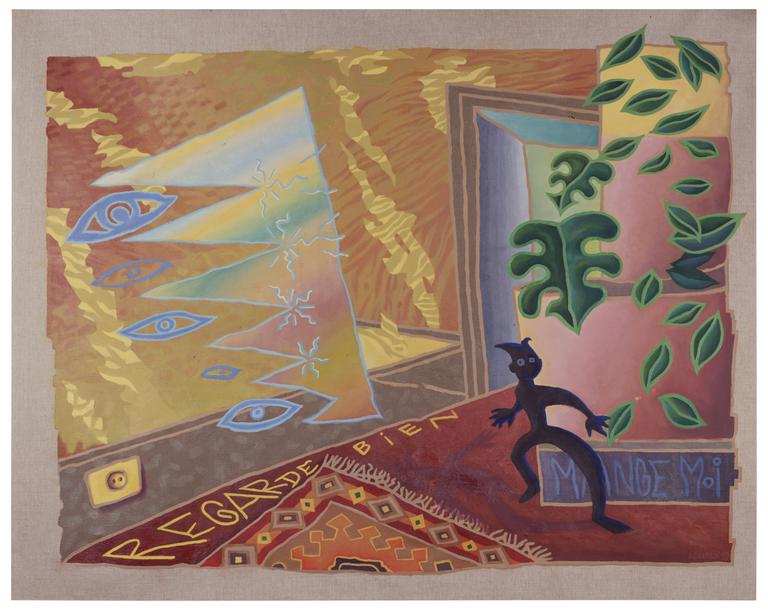 Catalogue raisonné, Daniel Boursin, portal visitor — 1990