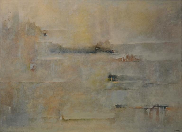 Catalogue raisonné, Abdelkader Guermaz, Paysage III — 1989