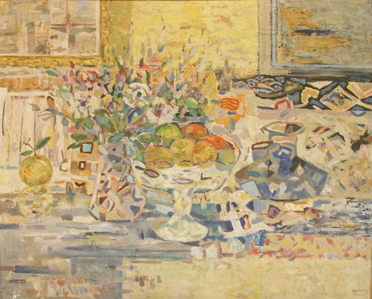 Catalogue raisonné, Abdelkader Guermaz, La Terrasse — 1950