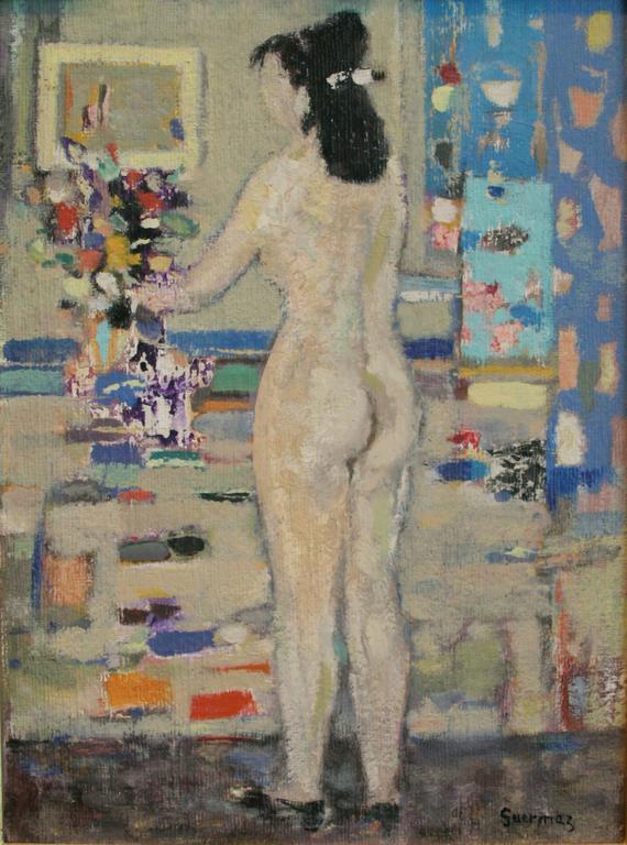 Catalogue raisonné, Abdelkader Guermaz, Nu au bouquet — 1950