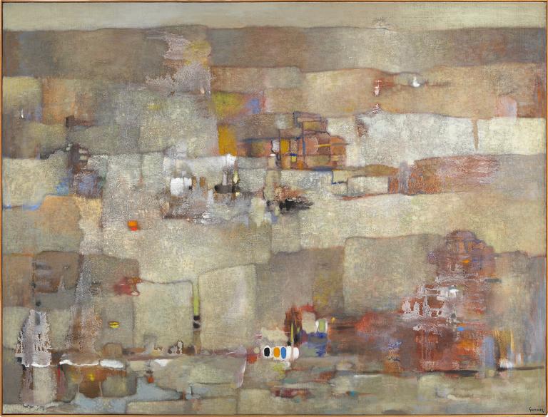 Catalogue raisonné, Abdelkader Guermaz, Paysage imaginaire — 1975