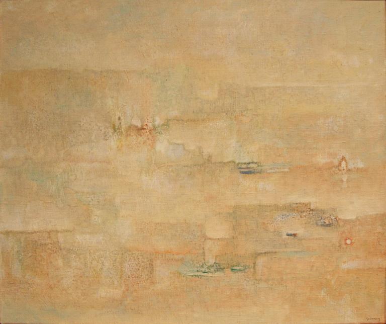 Catalogue raisonné, Abdelkader Guermaz, Paysage 3 — 1990