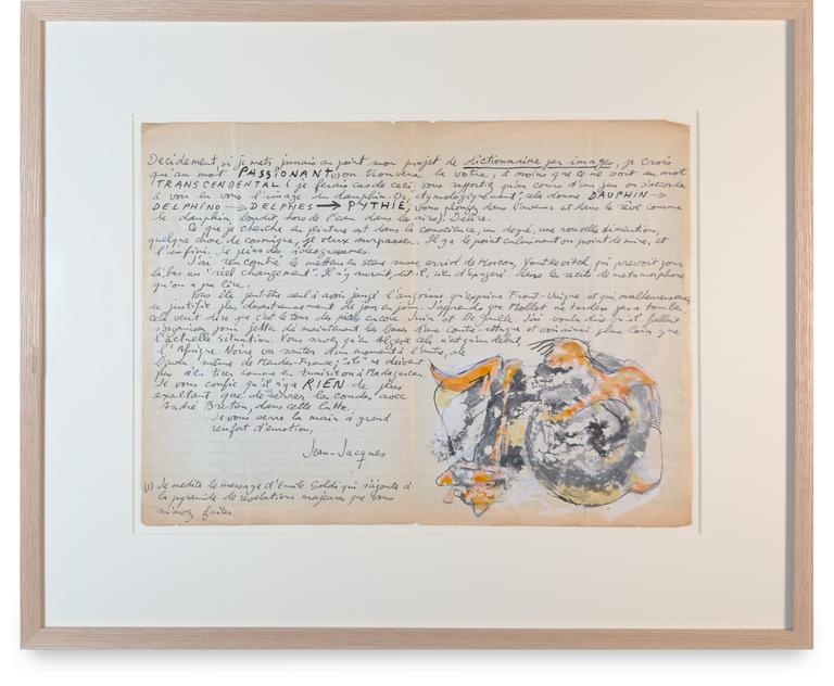Catalogue raisonné, Jean-Jacques Lebel, Dessins sur une Lettre à André Breton - 1955-1956