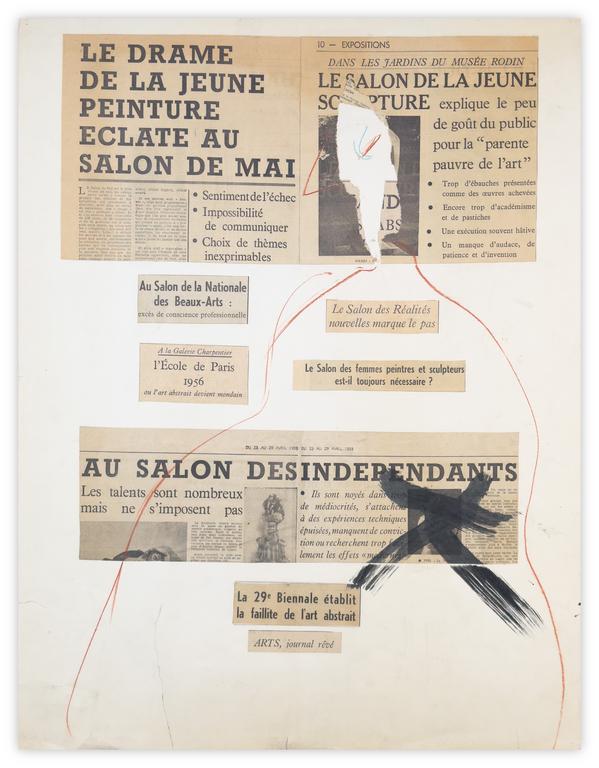 Catalogue raisonné, Jean-Jacques Lebel, Drame de la Jeune Peinture ou 1ère intervention sous psilocybine - 1961