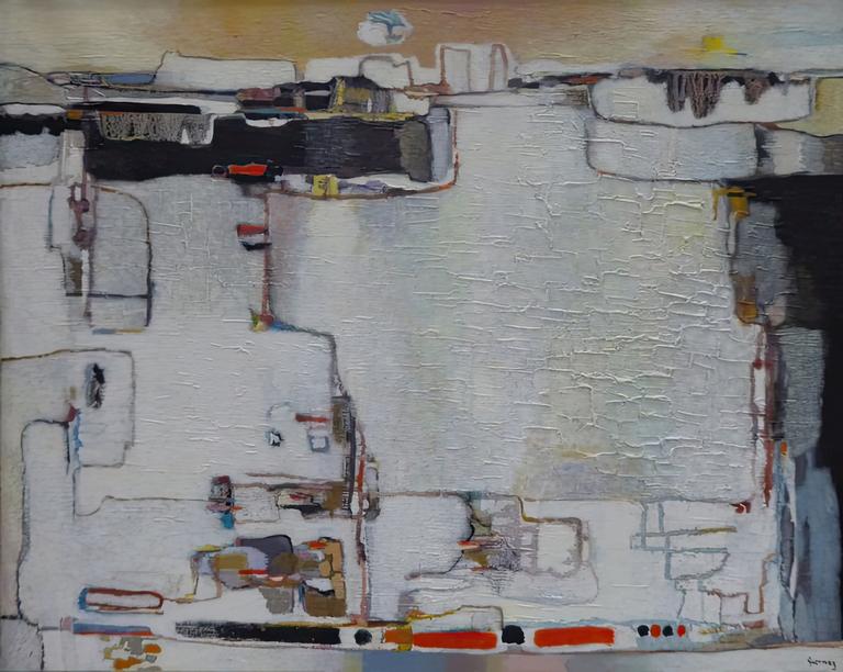 Catalogue raisonné, Abdelkader Guermaz, Deux personnages — 1974
